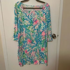Lilly Pulitzer 3/4 Length T-Shirt Dress, L